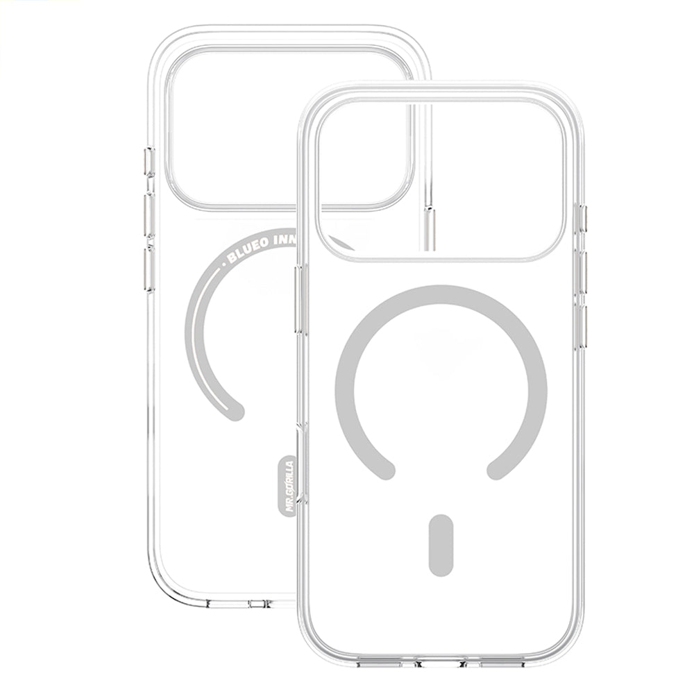 MagSafe-deksel til Apple iPhone 18 Pro Max / 17 Pro Max, Blueo, Crystal Pro Anti-Drop, gjennomsiktig