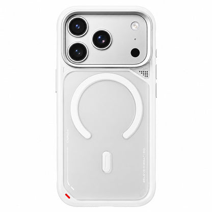 MagSafe-deksel til Apple iPhone 18 Pro Max / 17 Pro Max, Blueo, varmeavledende stativ, satenghvit