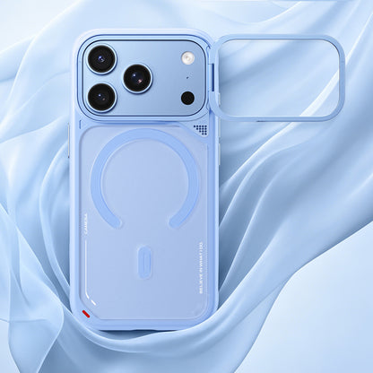 MagSafe-deksel til Apple iPhone 18 Pro Max / 17 Pro Max, Blueo, varmeavledende stativ, satengvinrød