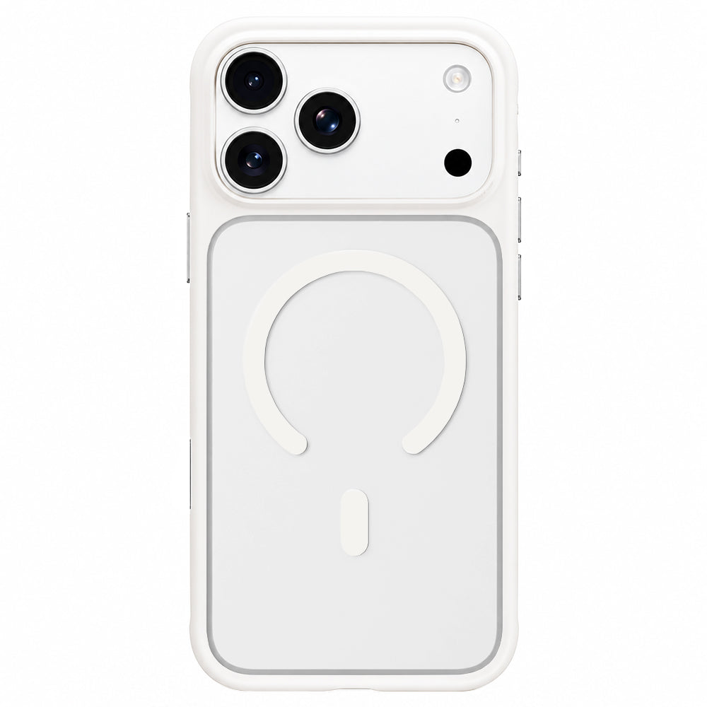 MagSafe-deksel til Apple iPhone 18 Pro Max / 17 Pro Max, Blueo, hudvennlig og støtsikkert, satenghvit
