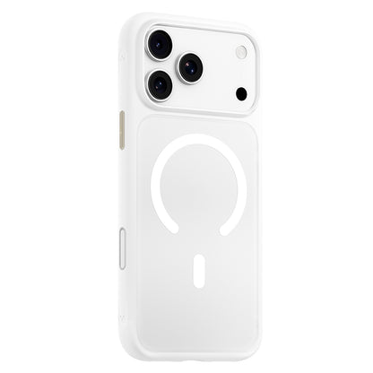 MagSafe-deksel til Apple iPhone 18 Pro Max / 17 Pro Max, Blueo, hudvennlig og støtsikkert, satenghvit