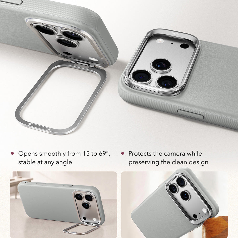 MagSafe-deksel for Apple iPhone 18 Pro Max / 17 Pro Max, ESR, Atelier med støtte, grå