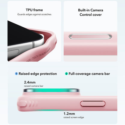 MagSafe-deksel for Apple iPhone 18 Pro Max / 17 Pro Max, ESR, Classic Hybrid Kickstand, Satinert Rosa