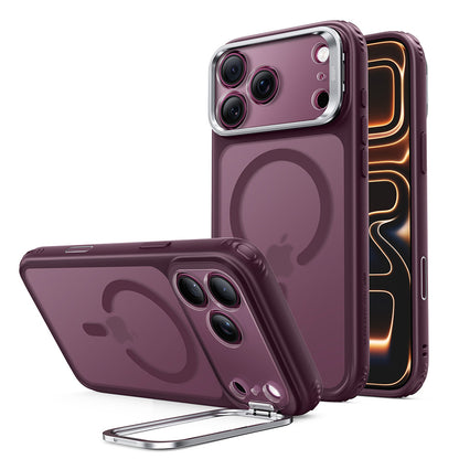 MagSafe-deksel for Apple iPhone 18 Pro Max / 17 Pro Max, ESR, Classic Hybrid Kickstand, Mørk Satinert Burgunder