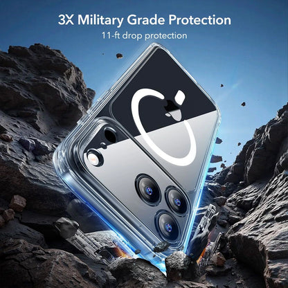 MagSafe-deksel for Apple iPhone 18 Pro Max / 17 Pro Max, ESR, Classic Hybrid med skjermbeskytter, svart gjennomsiktig