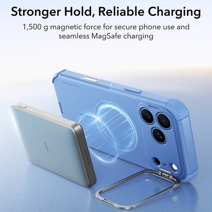 MagSafe-deksel for Apple iPhone 18 Pro Max / 17 Pro Max, ESR, Cyber Armor Kickstand, Blå