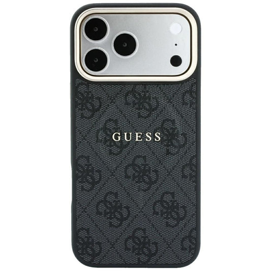 MagSafe-deksel for Apple iPhone 18 Pro Max / 17 Pro Max, Guess, 4G Embossed Classic, Svart