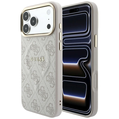 MagSafe-deksel for Apple iPhone 18 Pro Max / 17 Pro Max, Guess, 4G Embossed Classic, Rosa