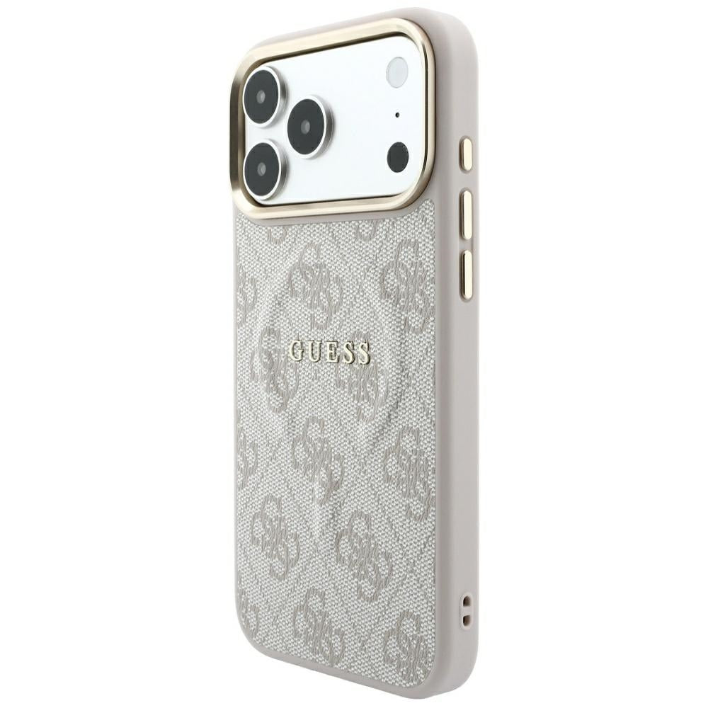 MagSafe-deksel for Apple iPhone 18 Pro Max / 17 Pro Max, Guess, 4G Embossed Classic, Rosa