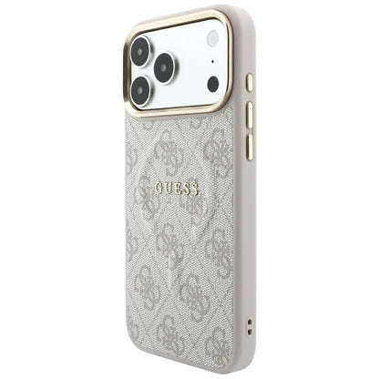 MagSafe-deksel for Apple iPhone 18 Pro Max / 17 Pro Max, Guess, 4G Embossed Classic, Rosa
