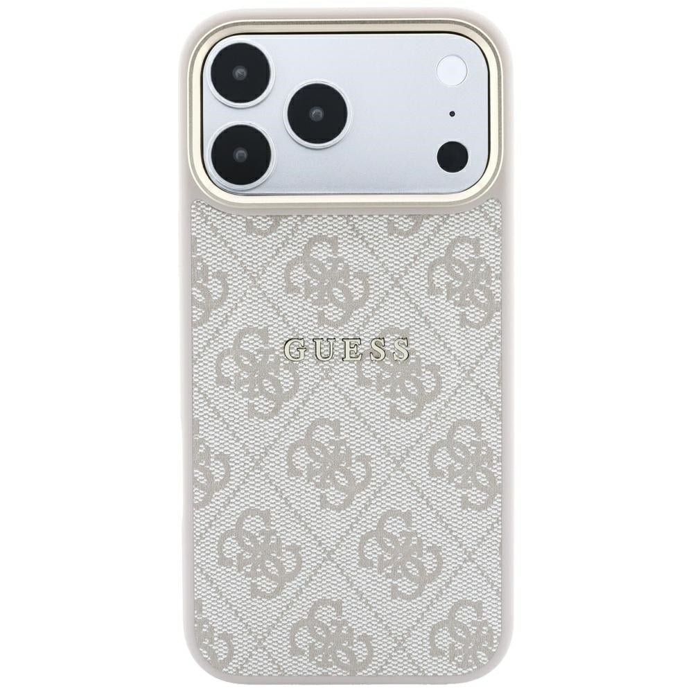 MagSafe-deksel for Apple iPhone 18 Pro Max / 17 Pro Max, Guess, 4G Embossed Classic, Rosa