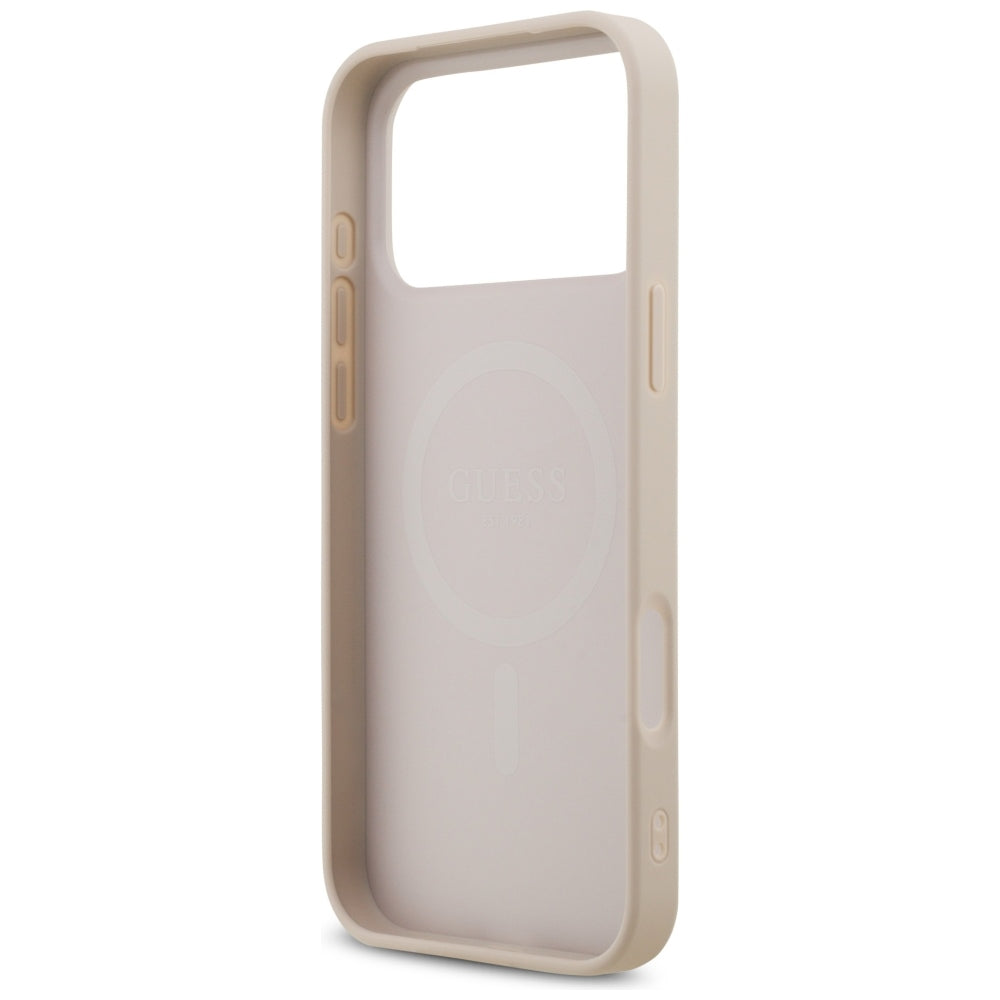 MagSafe-deksel for Apple iPhone 18 Pro Max / 17 Pro Max, Guess, 4G Small and Classic, Rosa