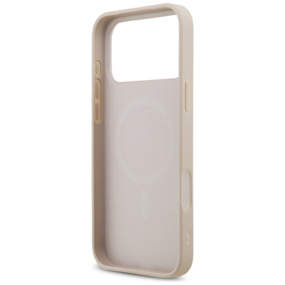 MagSafe-deksel for Apple iPhone 18 Pro Max / 17 Pro Max, Guess, 4G Small and Classic, Rosa