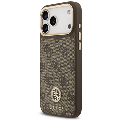 MagSafe-deksel til Apple iPhone 18 Pro Max / 17 Pro Max, Guess, 4G Strass-logo, brun