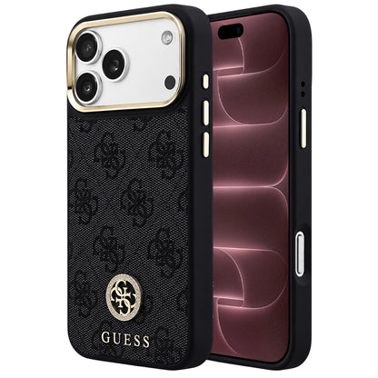 MagSafe-deksel til Apple iPhone 18 Pro Max / 17 Pro Max, Guess, 4G Strass-logo, svart