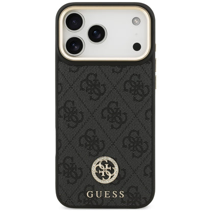 MagSafe-deksel til Apple iPhone 18 Pro Max / 17 Pro Max, Guess, 4G Strass-logo, svart