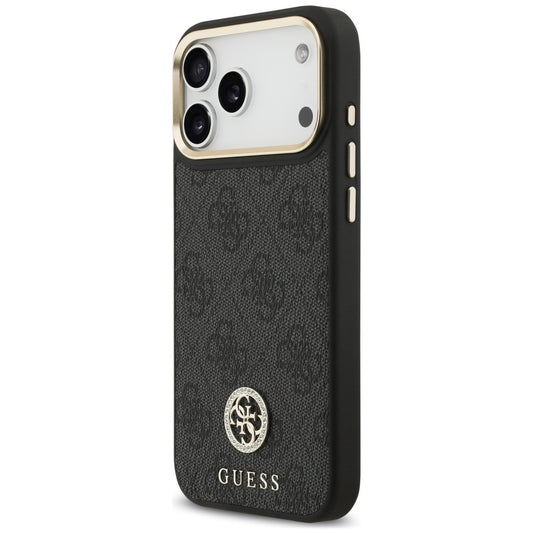 MagSafe-deksel til Apple iPhone 18 Pro Max / 17 Pro Max, Guess, 4G Strass-logo, svart