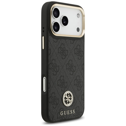 MagSafe-deksel til Apple iPhone 18 Pro Max / 17 Pro Max, Guess, 4G Strass-logo, svart