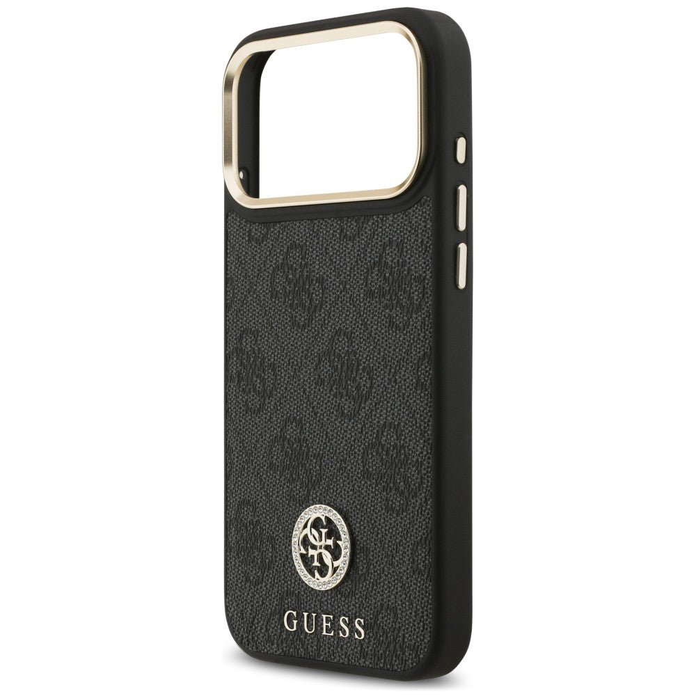 MagSafe-deksel til Apple iPhone 18 Pro Max / 17 Pro Max, Guess, 4G Strass-logo, svart