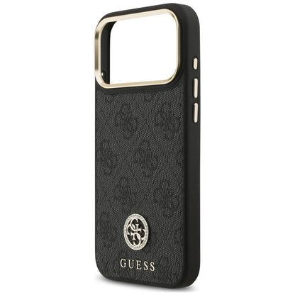MagSafe-deksel til Apple iPhone 18 Pro Max / 17 Pro Max, Guess, 4G Strass-logo, svart