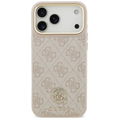 MagSafe-deksel til Apple iPhone 18 Pro Max / 17 Pro Max, Guess, 4G Strass-logo, rosa
