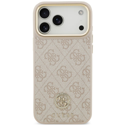 MagSafe-deksel til Apple iPhone 18 Pro Max / 17 Pro Max, Guess, 4G Strass-logo, rosa