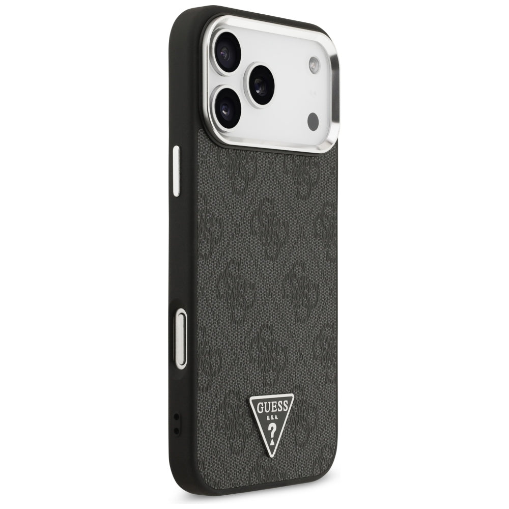 MagSafe-deksel for Apple iPhone 18 Pro Max / 17 Pro Max, Guess, 4G Triangle Logo, Svart