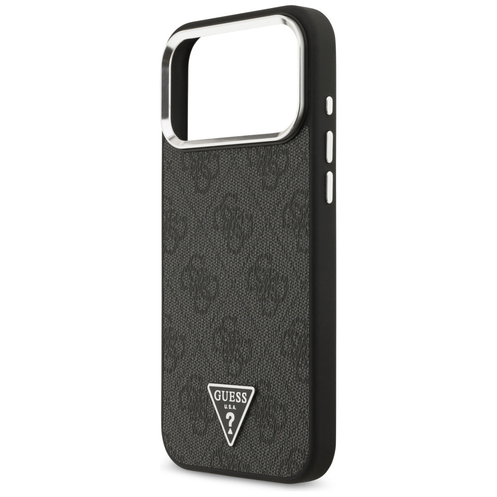MagSafe-deksel for Apple iPhone 18 Pro Max / 17 Pro Max, Guess, 4G Triangle Logo, Svart