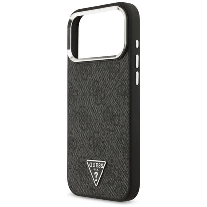 MagSafe-deksel for Apple iPhone 18 Pro Max / 17 Pro Max, Guess, 4G Triangle Logo, Svart