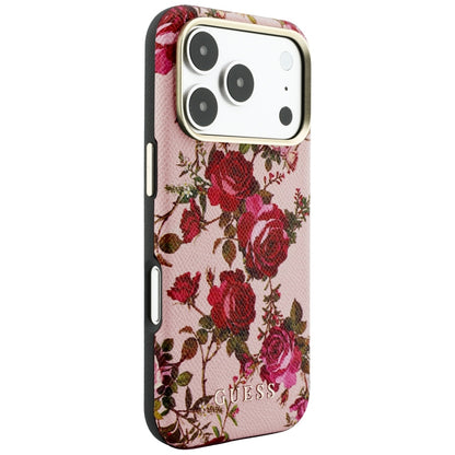 MagSafe-deksel til Apple iPhone 18 Pro Max / 17 Pro Max, Guess, Blossom Roses Print, rosa