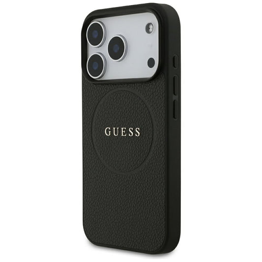MagSafe-deksel for Apple iPhone 18 Pro Max / 17 Pro Max, Guess, Kornet gullring, svart