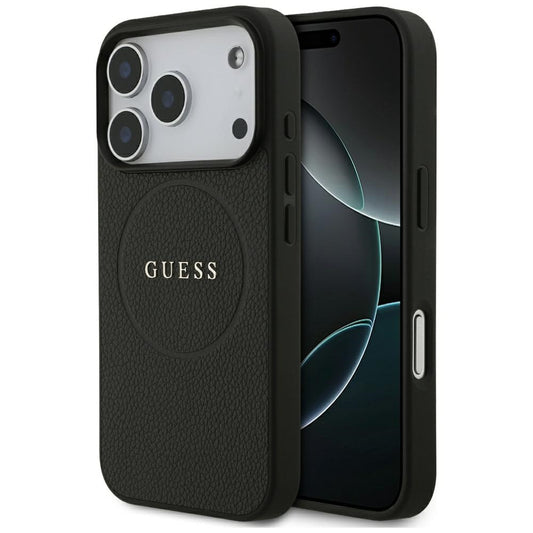 MagSafe-deksel for Apple iPhone 18 Pro Max / 17 Pro Max, Guess, Kornet gullring, svart