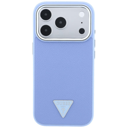 MagSafe-deksel for Apple iPhone 18 Pro Max / 17 Pro Max, Guess, Grained Triangle Logo, Bleu