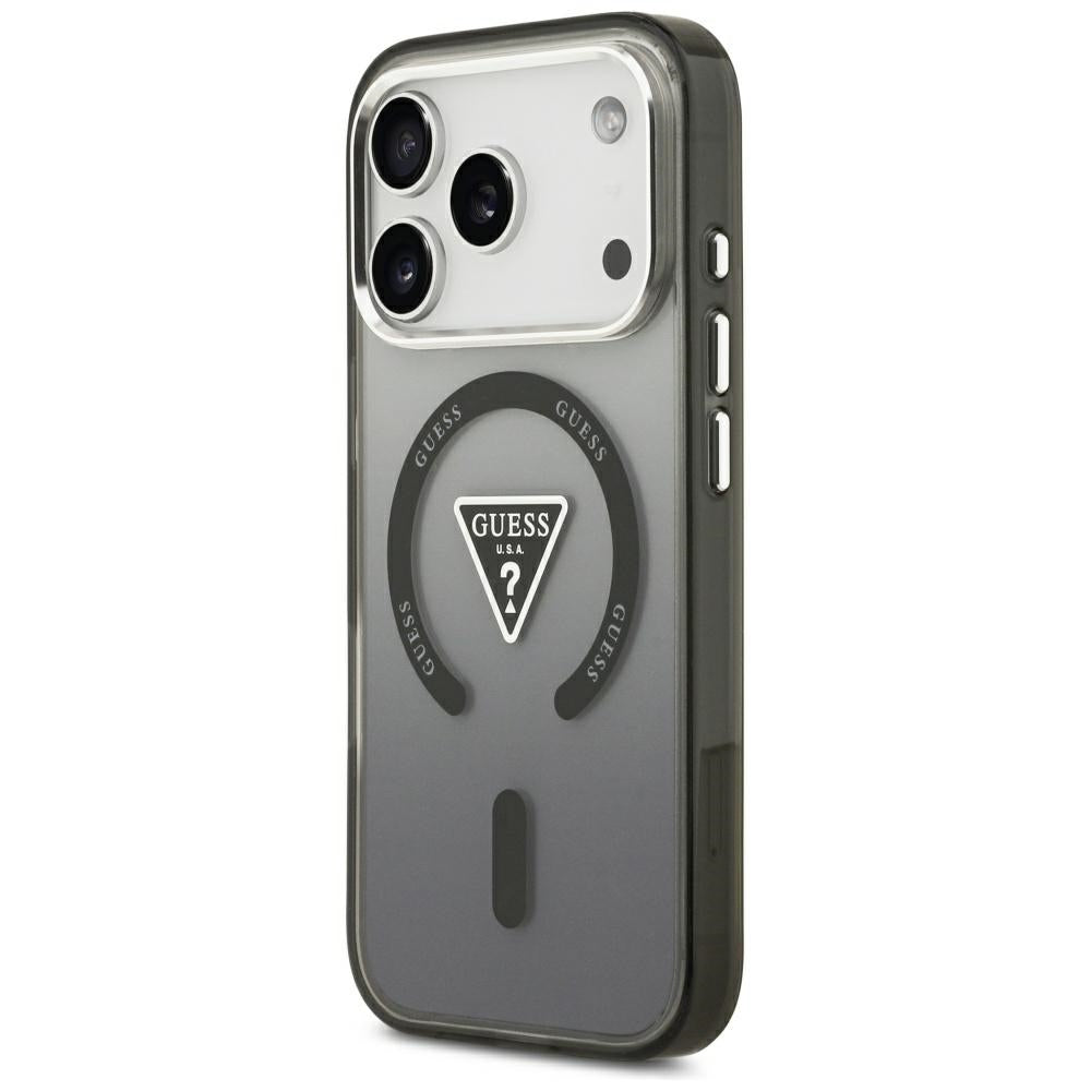MagSafe-deksel til Apple iPhone 18 Pro Max / 17 Pro Max, Guess, IML Gradient Triangle Logo, svart