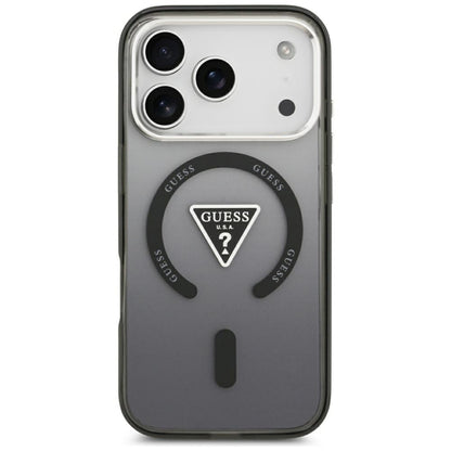 MagSafe-deksel til Apple iPhone 18 Pro Max / 17 Pro Max, Guess, IML Gradient Triangle Logo, svart