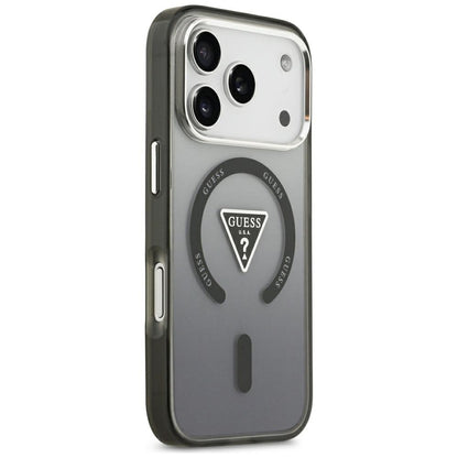 MagSafe-deksel til Apple iPhone 18 Pro Max / 17 Pro Max, Guess, IML Gradient Triangle Logo, svart