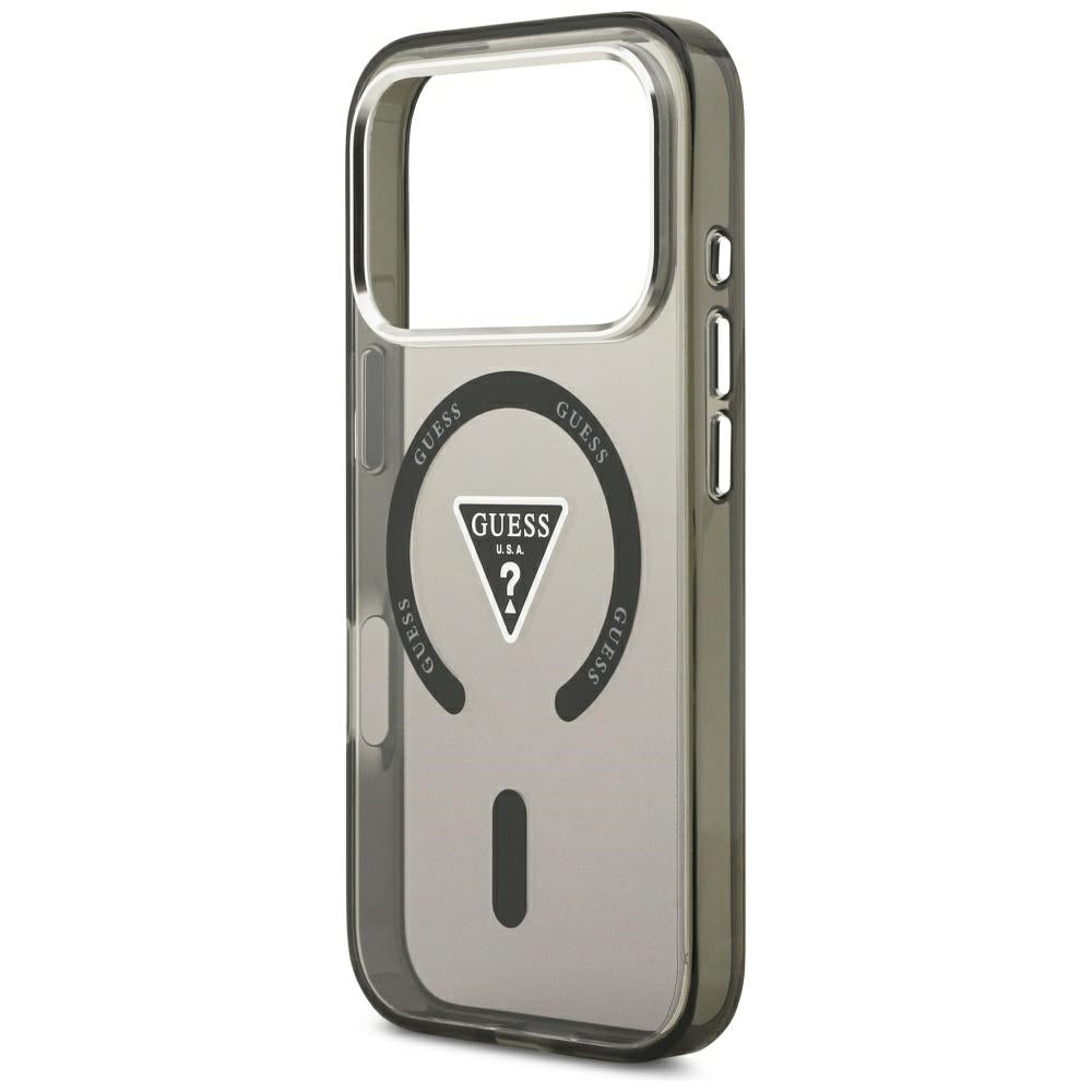 MagSafe-deksel til Apple iPhone 18 Pro Max / 17 Pro Max, Guess, IML Gradient Triangle Logo, svart