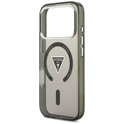 MagSafe-deksel til Apple iPhone 18 Pro Max / 17 Pro Max, Guess, IML Gradient Triangle Logo, svart