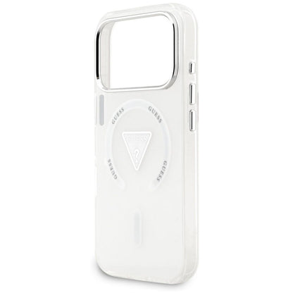 MagSafe-deksel til Apple iPhone 18 Pro Max / 17 Pro Max, Guess, IML Gradient Triangle Logo, gjennomsiktig