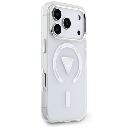 MagSafe-deksel til Apple iPhone 18 Pro Max / 17 Pro Max, Guess, IML Gradient Triangle Logo, gjennomsiktig