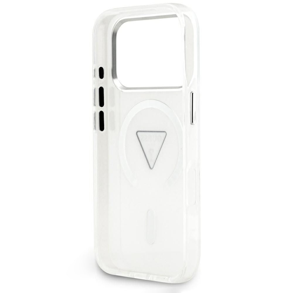 MagSafe-deksel til Apple iPhone 18 Pro Max / 17 Pro Max, Guess, IML Gradient Triangle Logo, gjennomsiktig