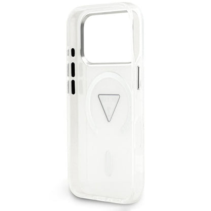 MagSafe-deksel til Apple iPhone 18 Pro Max / 17 Pro Max, Guess, IML Gradient Triangle Logo, gjennomsiktig