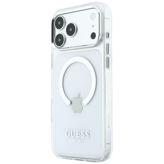 MagSafe-deksel for Apple iPhone 18 Pro Max / 17 Pro Max, Guess, Metal Outline, Sølv