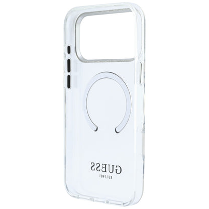 MagSafe-deksel for Apple iPhone 18 Pro Max / 17 Pro Max, Guess, Metal Outline, Sølv