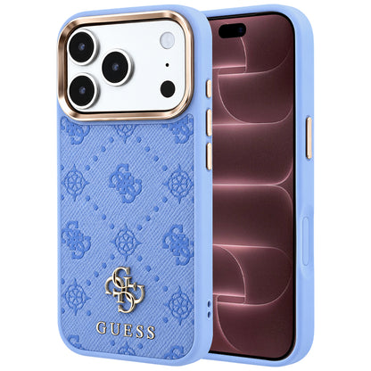 MagSafe-deksel for Apple iPhone 18 Pro Max / 17 Pro Max, Guess, Peony 4G Small Logo, Bleu