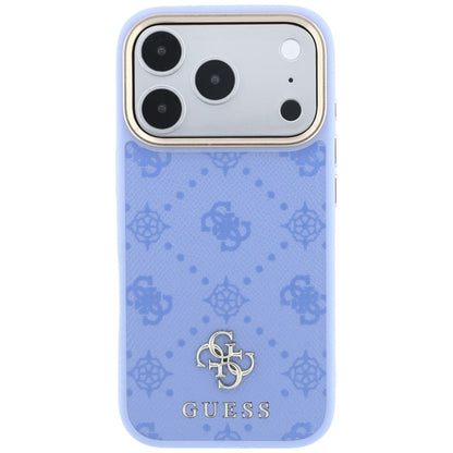 MagSafe-deksel for Apple iPhone 18 Pro Max / 17 Pro Max, Guess, Peony 4G Small Logo, Bleu