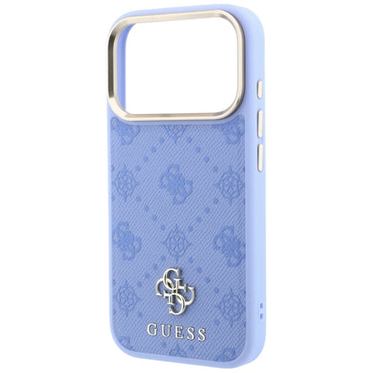 MagSafe-deksel for Apple iPhone 18 Pro Max / 17 Pro Max, Guess, Peony 4G Small Logo, Bleu