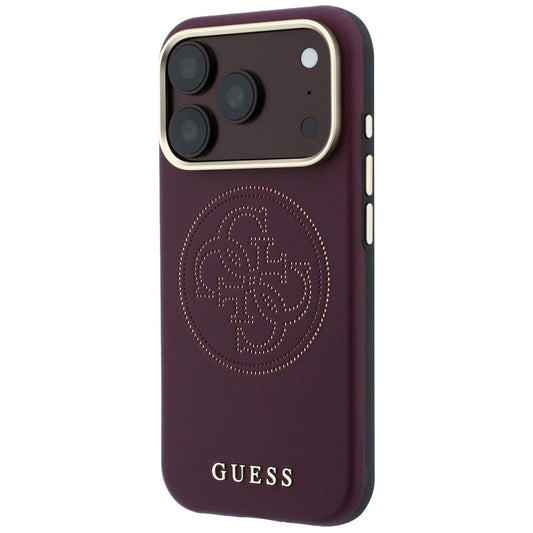 MagSafe-deksel for Apple iPhone 18 Pro Max / 17 Pro Max, Guess, Perforert 4G, Burgunder