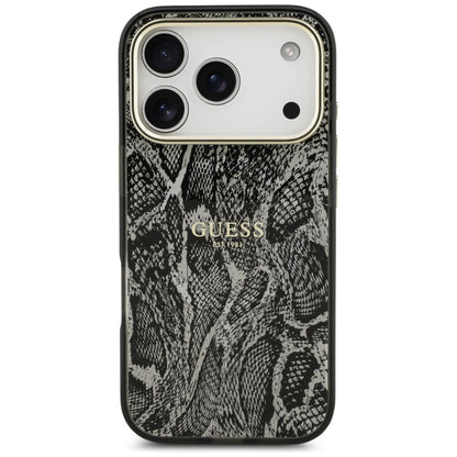 MagSafe-deksel til Apple iPhone 18 Pro Max / 17 Pro Max, Guess, Python Pattern, svart