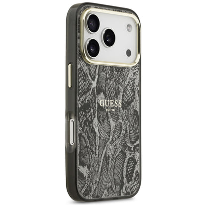 MagSafe-deksel til Apple iPhone 18 Pro Max / 17 Pro Max, Guess, Python Pattern, svart